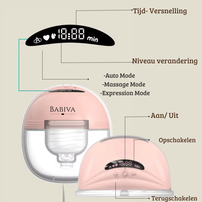 Babiva Borstkolf Gold + Met Tas