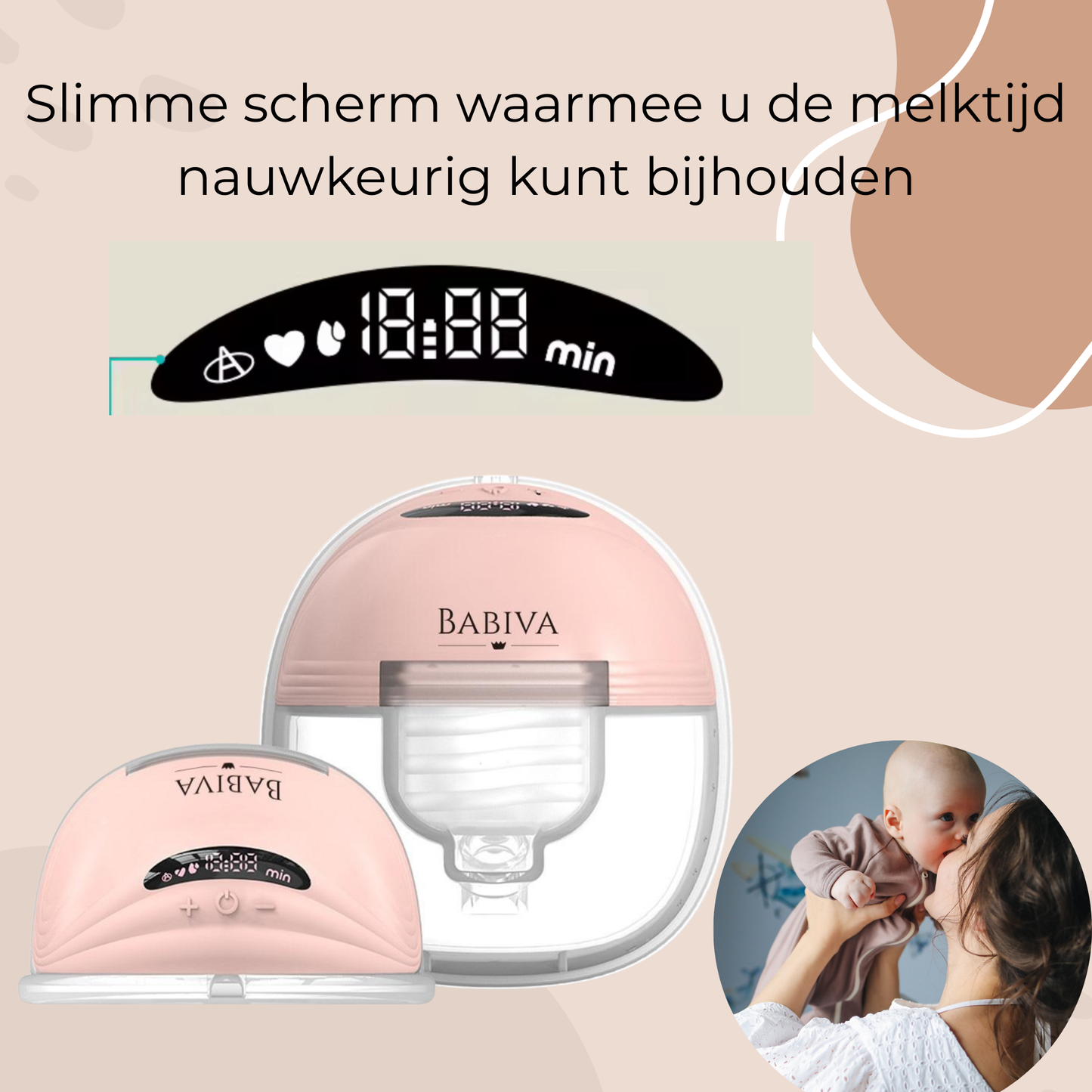 Babiva Borstkolf Gold + Met Tas