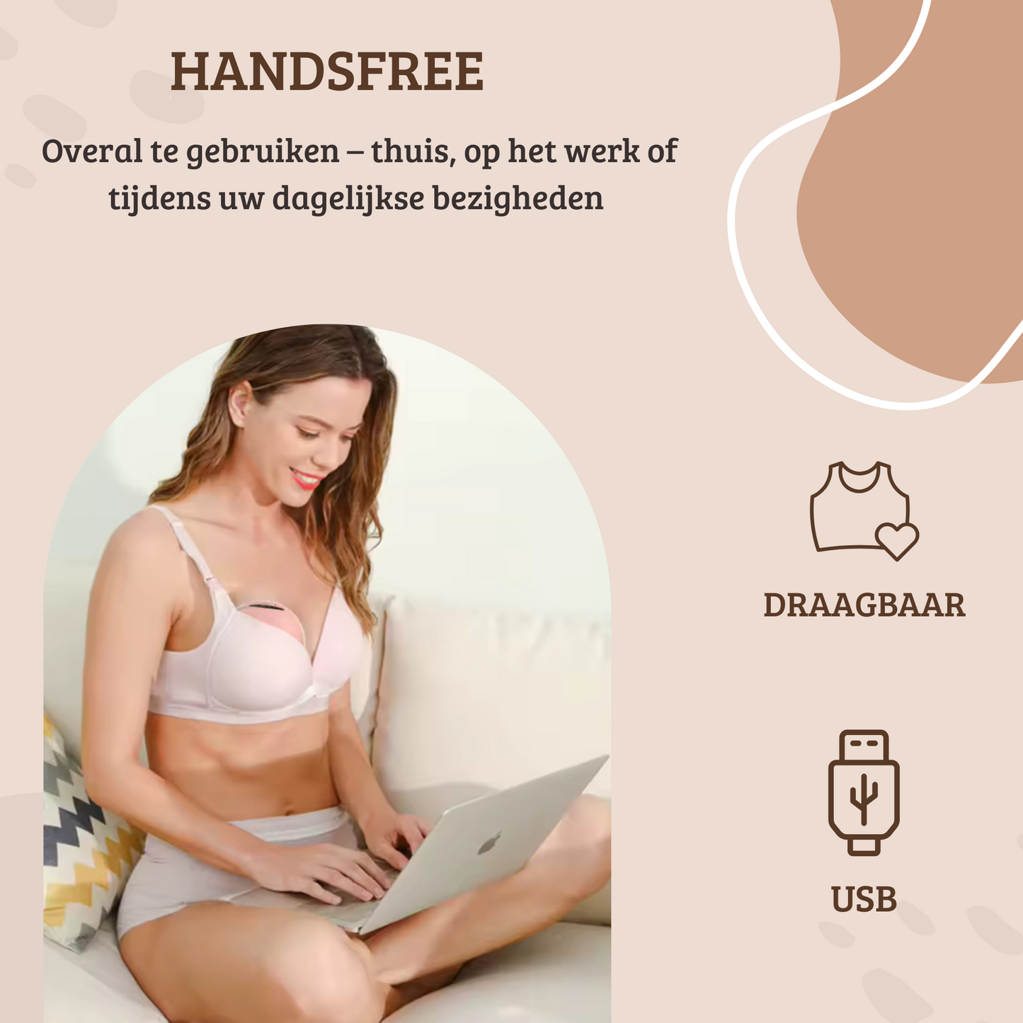 Babiva Borstkolf Gold + Met Tas